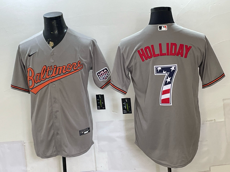 Men Baltimore Orioles #7 Holliday grey Game 2026 Nike MLB Jersey 0714001->baltimore orioles->MLB Jersey